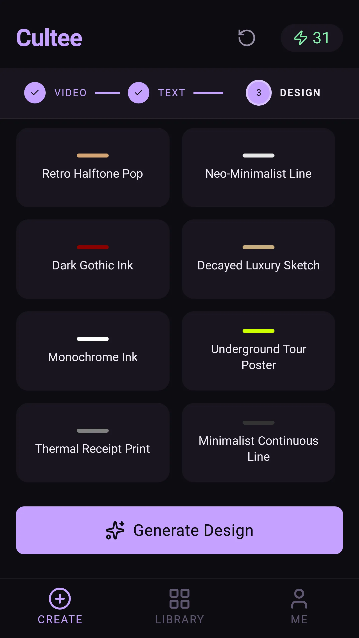 Step 3: Pick a style